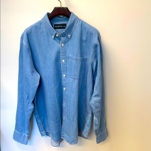 Abercrombie & Fitch Denim Oxford Shirt. Sz. XL